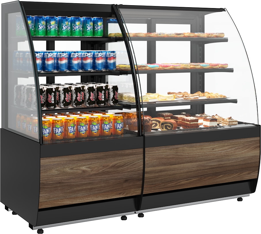 Кондитерская витрина CARBOMA FLANDRIA 2 LIGHT K70 VM 0,9‑1 2.0 