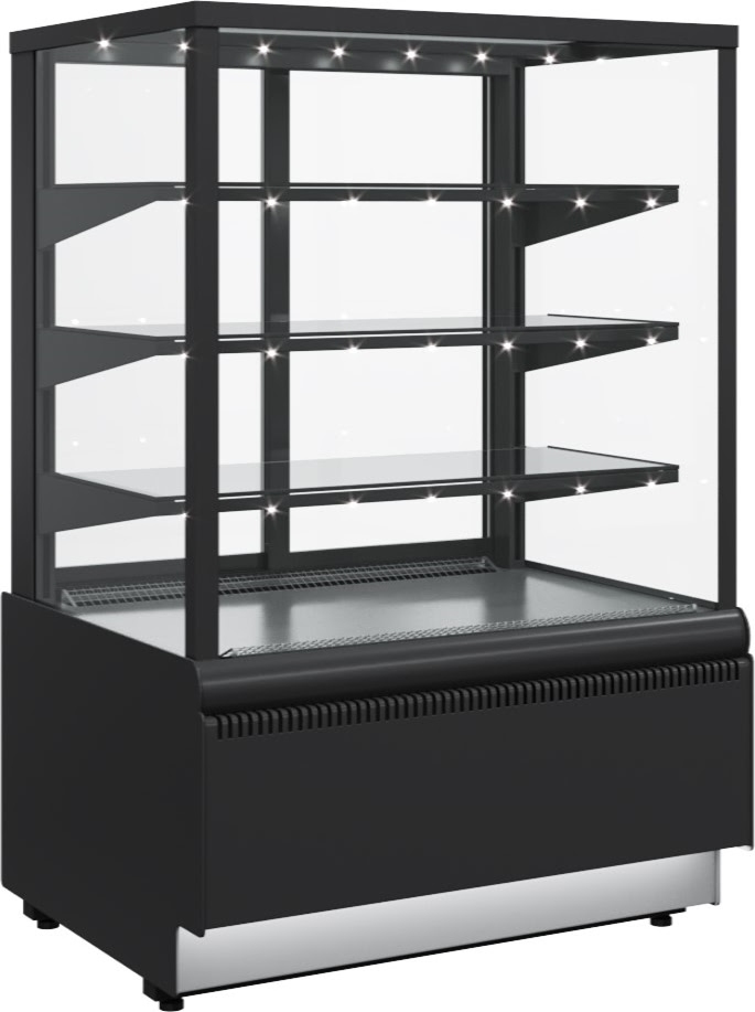 Кондитерская витрина CARBOMA ВХСв‑0,9д CUBE LIGHT (KC70 VM 0,9‑1) 