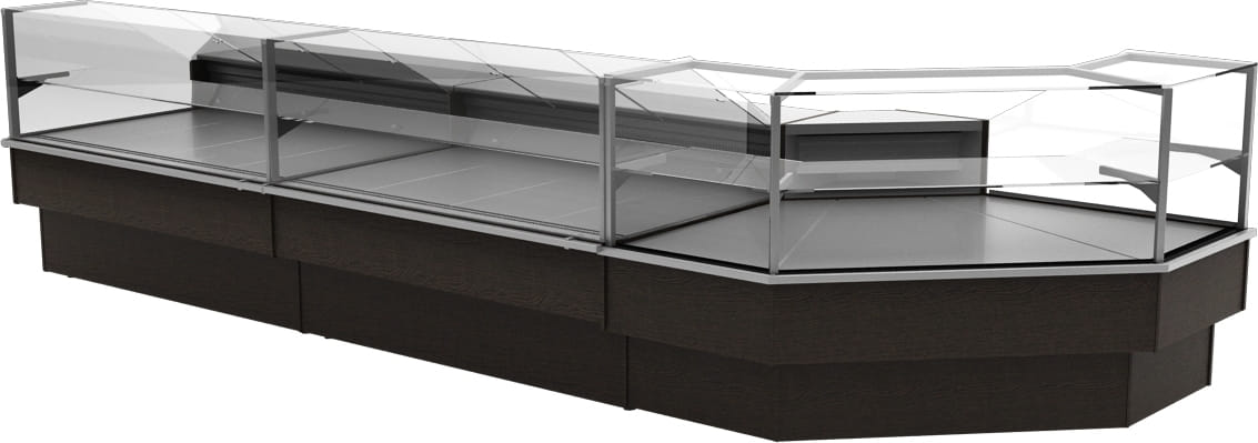 Нейтральная витрина CARBOMA BAVARIA 2 GC110 N 1,25‑1 без боковин 