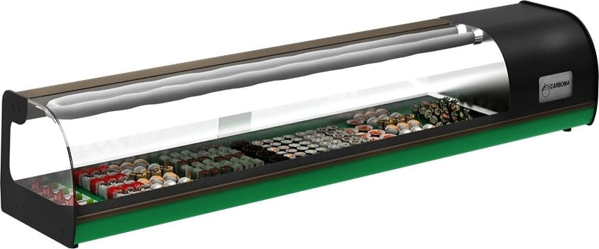 Холодильная витрина суши‑кейс CARBOMA ВХСв‑1,8 SUSHI BAR (A37 SM 1,8‑1 Sushi) 