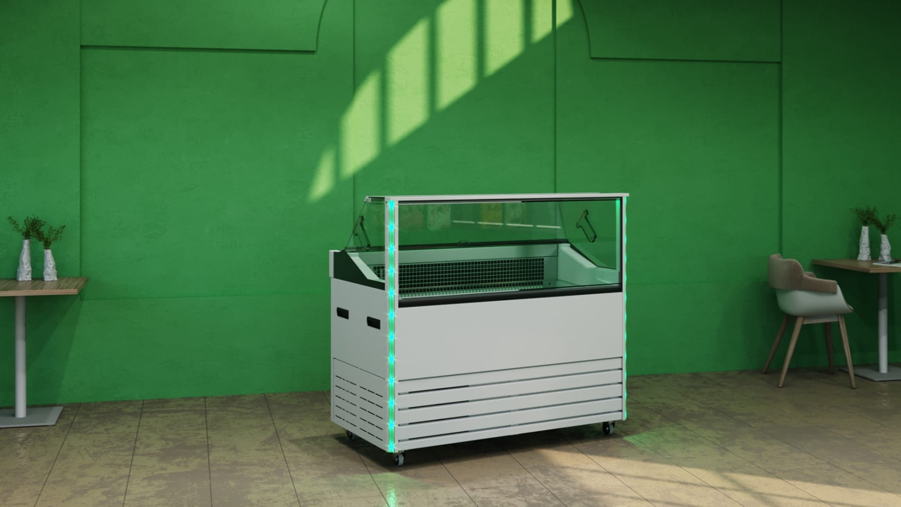 Морозильная витрина CARBOMA BLISS IC72 SL 1,3‑1 9003 для мороженого 
