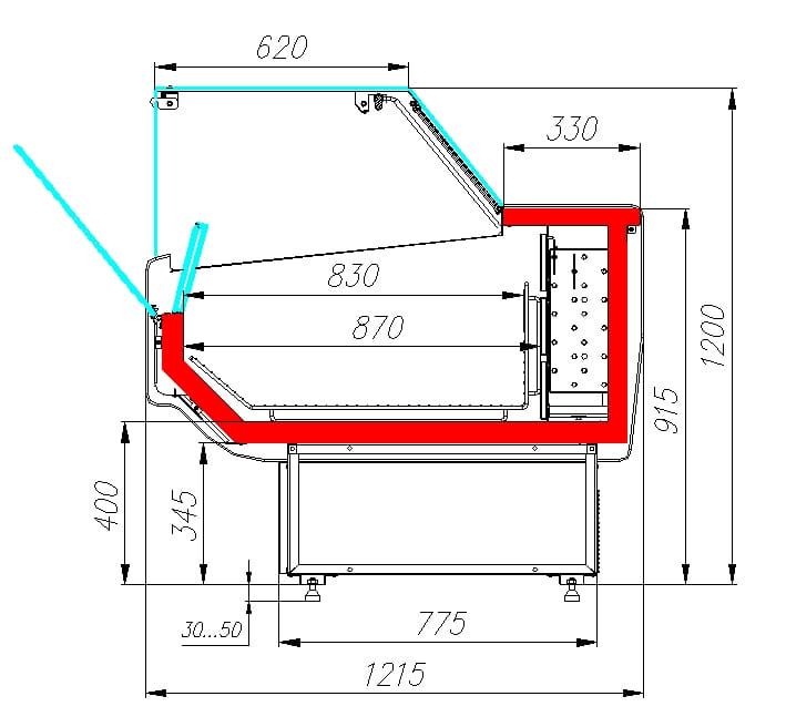 Морозильная витрина CARBOMA ATRIUM 2 GC120 SL 1,5‑1 