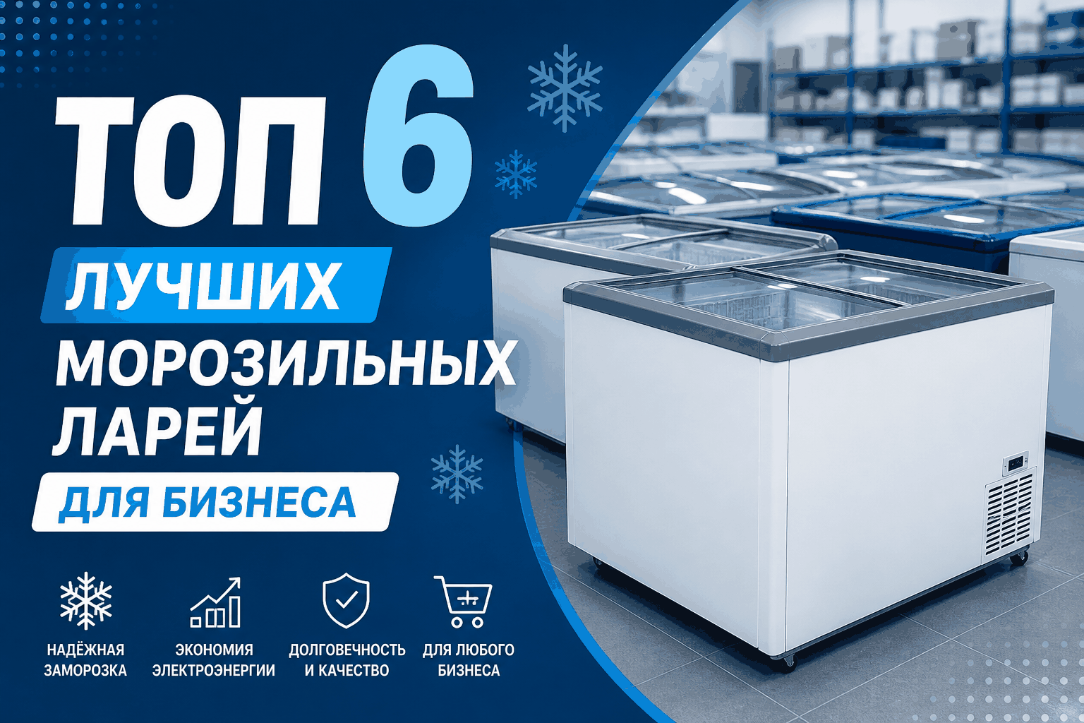 ТОП 6 лучших морозильных ларей для бизнеса