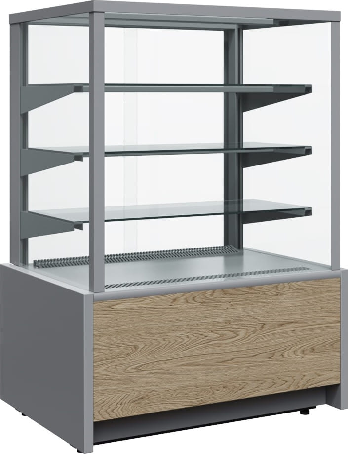 Кондитерская витрина CARBOMA ВХСв‑0,9д CUBE LIGHT (KC70 VM 0,9‑1) 