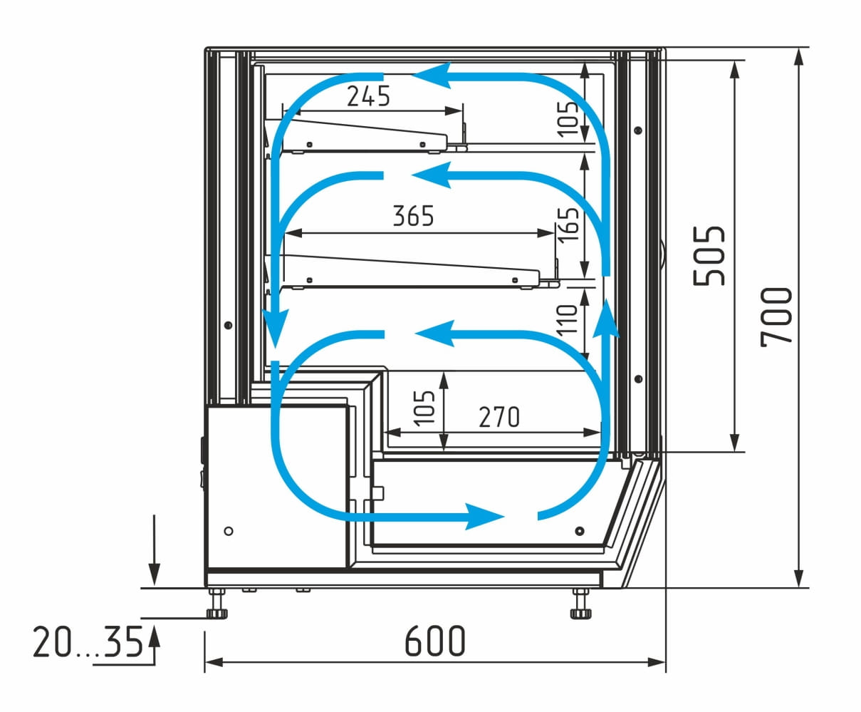Холодильная витрина CARBOMA AMRA SLIDER AC59 VM 1,2‑1 