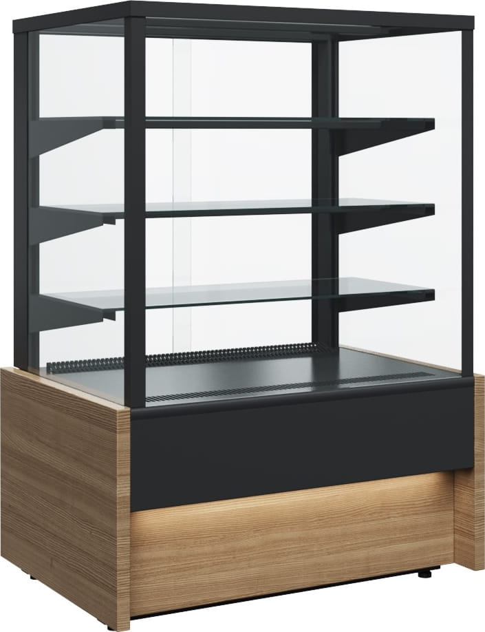 Кондитерская витрина CARBOMA ВХСв‑0,9д CUBE LIGHT (KC70 VM 0,9‑1) 